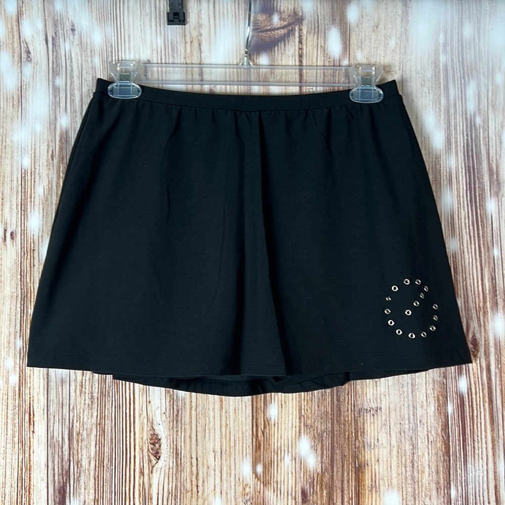 Eliza Audley Black Tennis Golf Skirt Skort Large